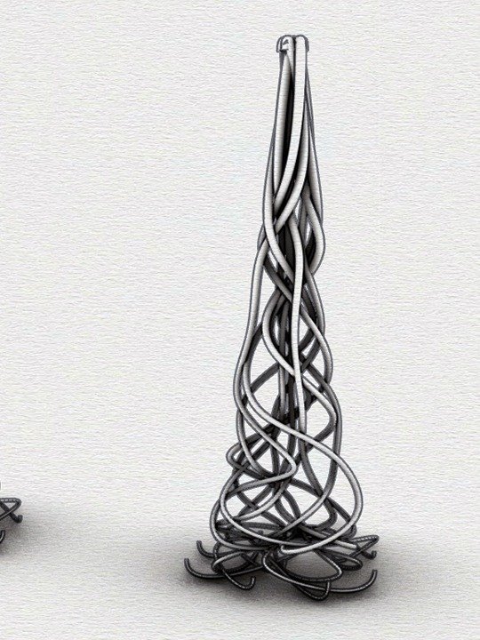 Parametric Variable Pipe Facade Grasshopper Rhino Files Download product image (1)