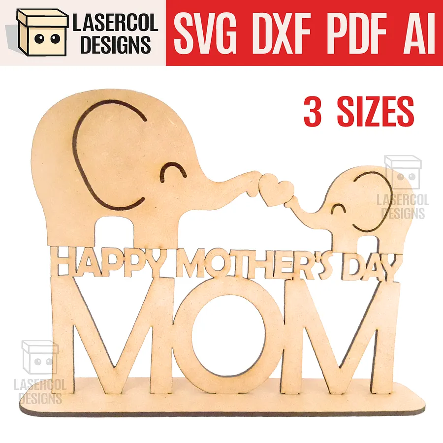 Mother's Day Gift Plaque (Three Sizes) Set 1 - Laser Cut Files product image (1)