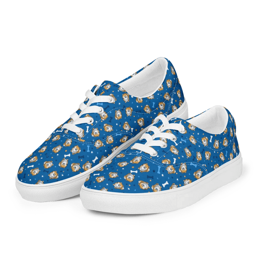 Pomeranians On Blue Sneakers product image (3)