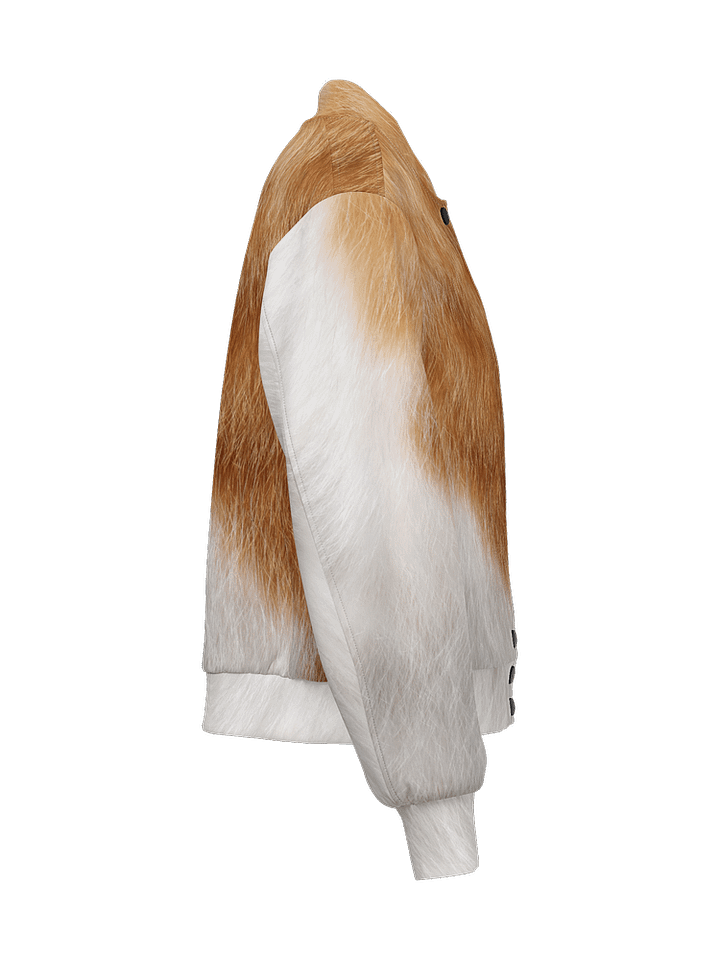 Orange & White Cat Premium Bomber Jacket (Unisex) product image (2)