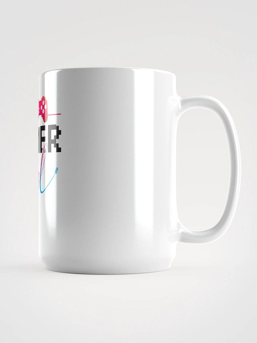 Gamer Girl Heartbeat White Glossy Mug product image (2)