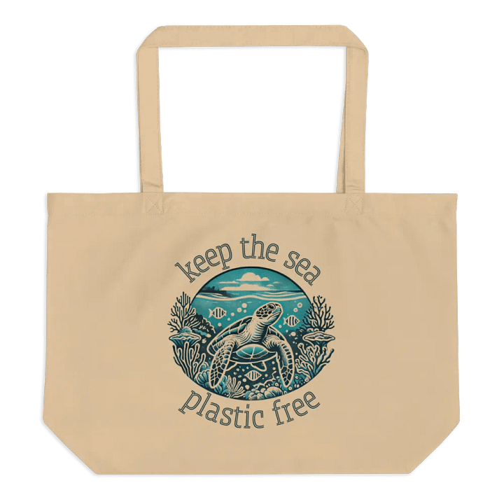 Sunlit Sea Turtle Organic Tote product image (1)