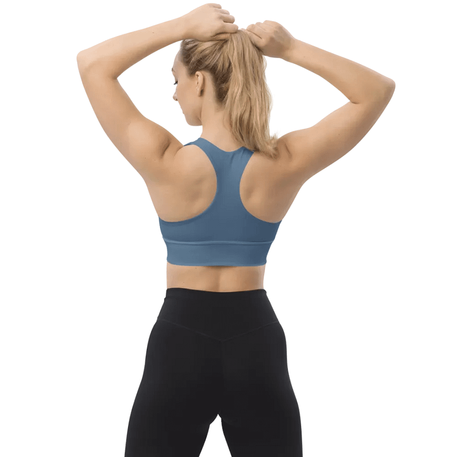 Blue Blossom Matching All-Over Sports Bra product image (8)