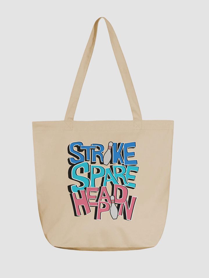 Strike Spare Headpin Bowling Tote Bag product image (5)