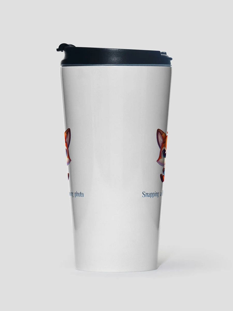 Snapping A Thanksgiving Photo Cute Fox Travel Mug product image (1)