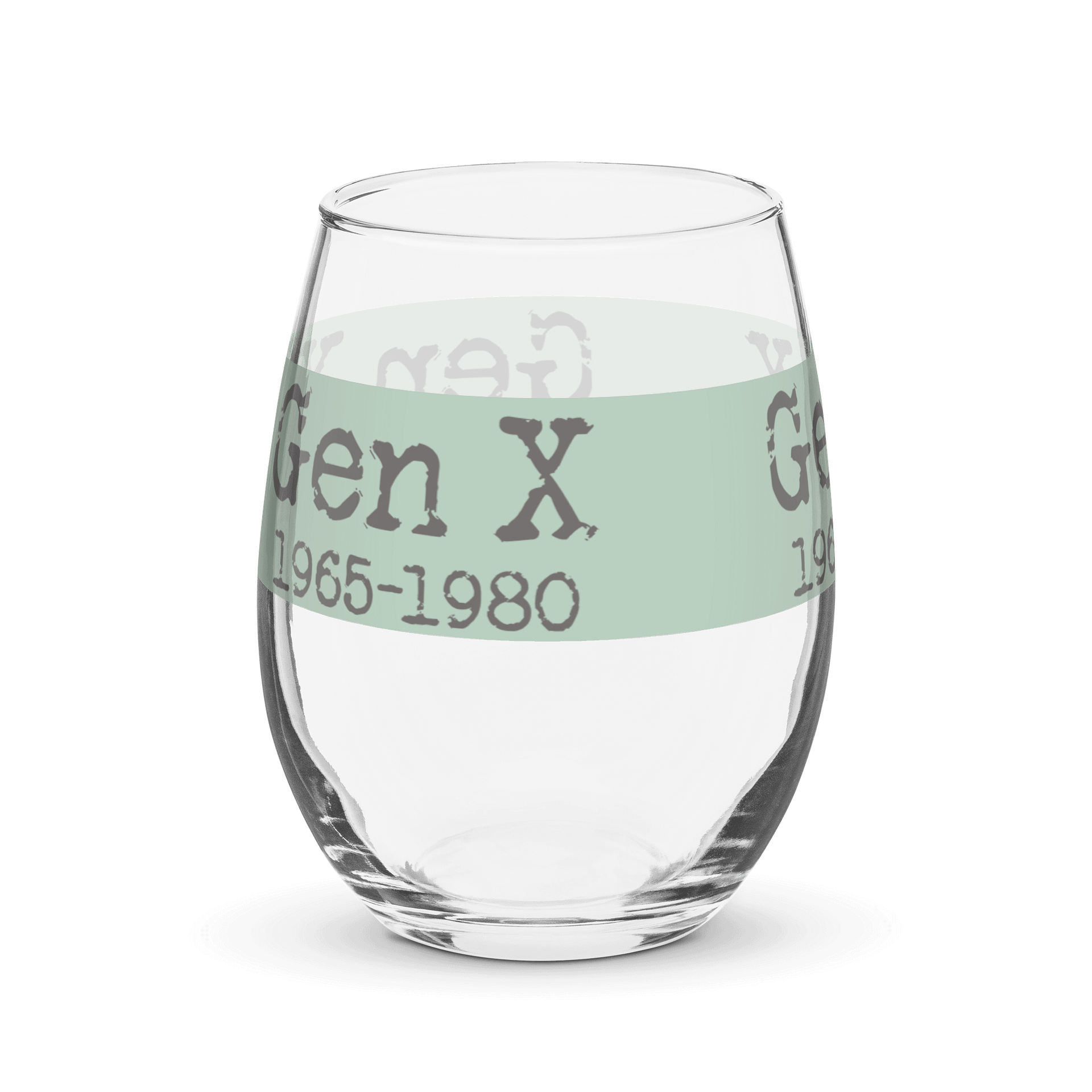 Gen X 1965-1980 Stemless Wine Glass product image (4)