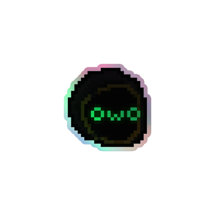 OwO Holographic Sticker product image (1)