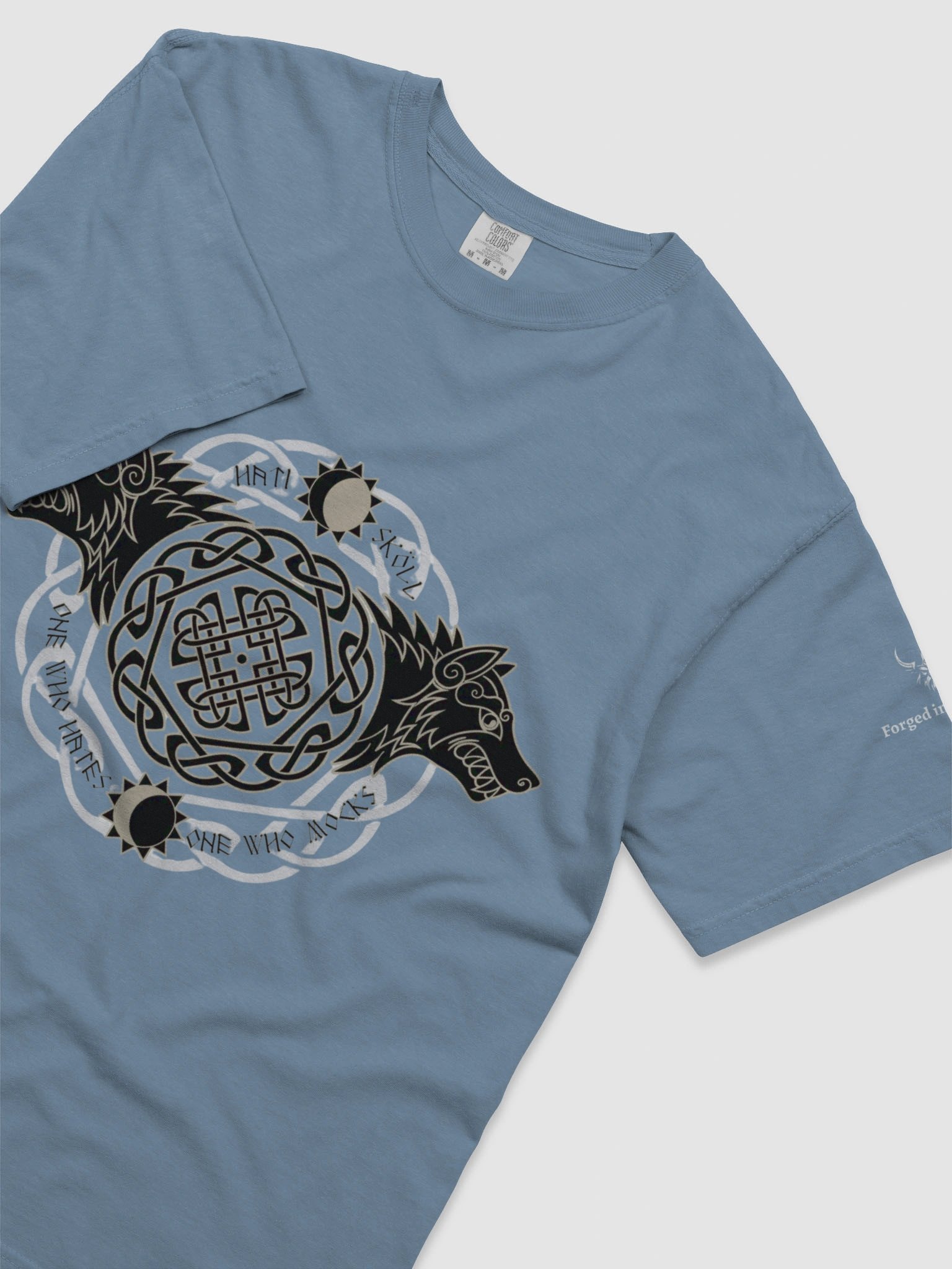 Forged In Valhalla: Skoll & Hati – Wolves of Fate T-Shirt product image (52)