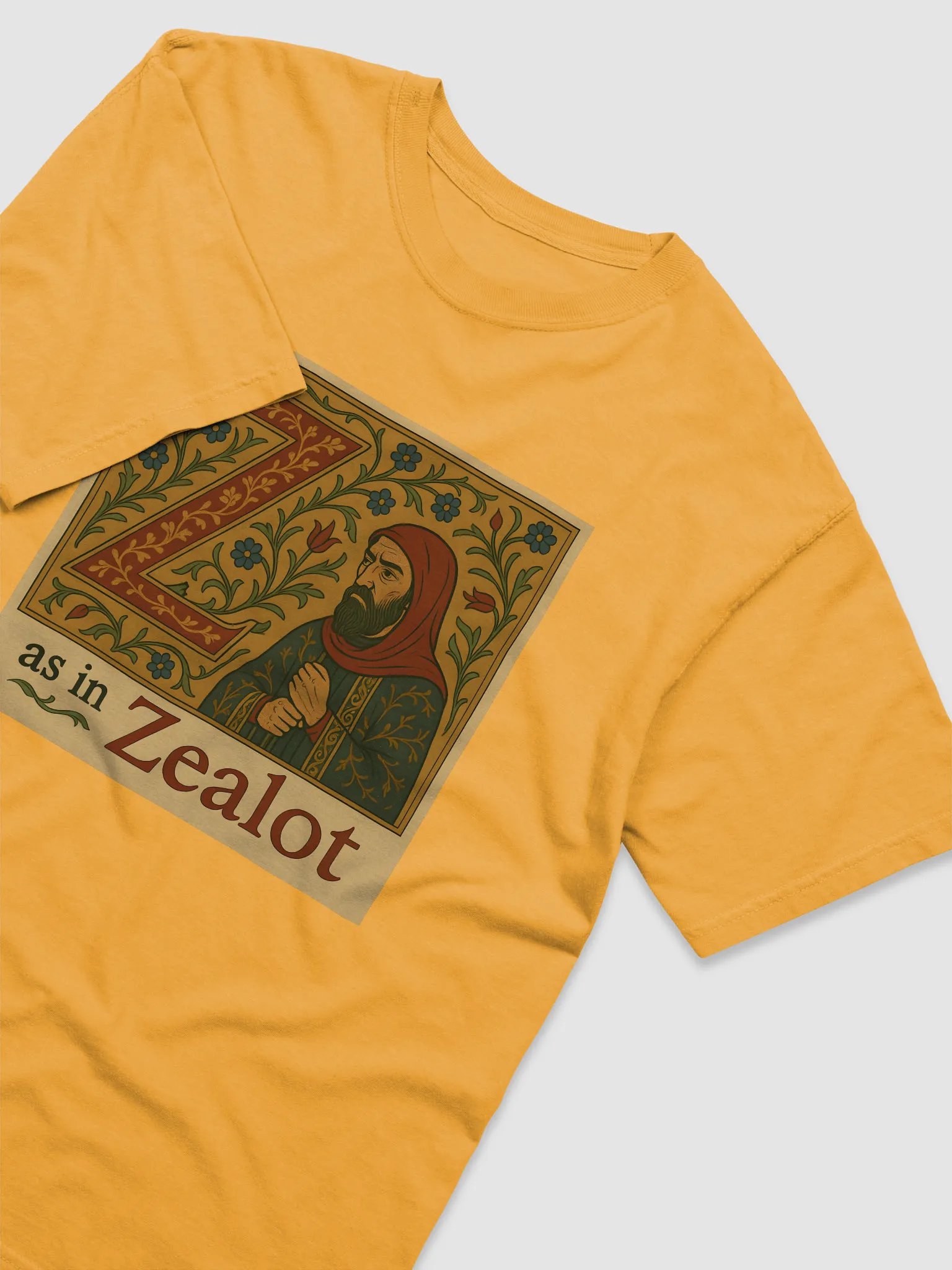 Z as in zealot 2 garment-dyed heavyweight t-shirt by dark alphabet product image (3)