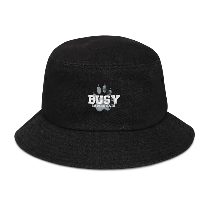 busy saving cats denim bucket hat product image (1)
