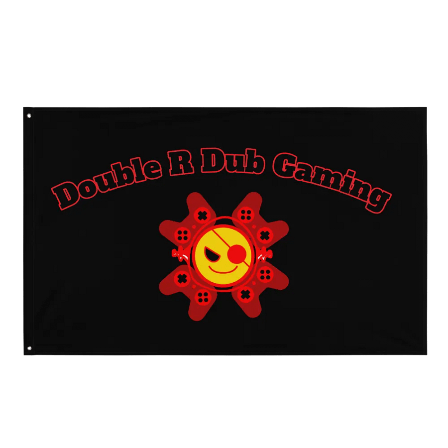Double R Dub Gaming Logo Flag product image (1)