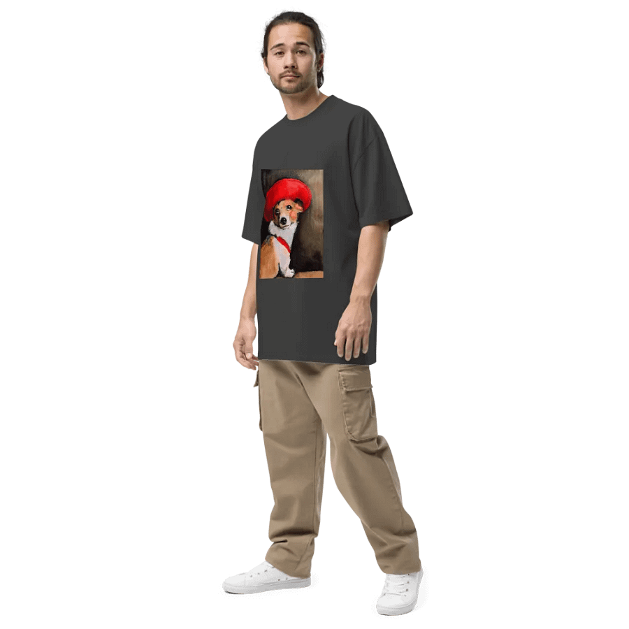 The Dog Poppy - dogPXL Artistic series Oversized Faded T-Shirt product image (6)