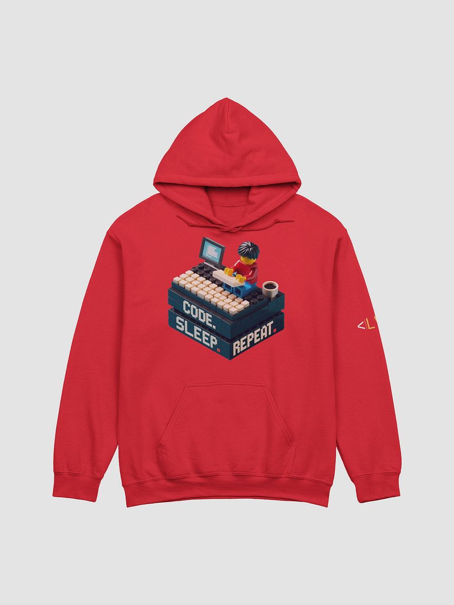 Code. Sleep. Repeat. Hoodie – Pixel Dev x Limitless product image (3)