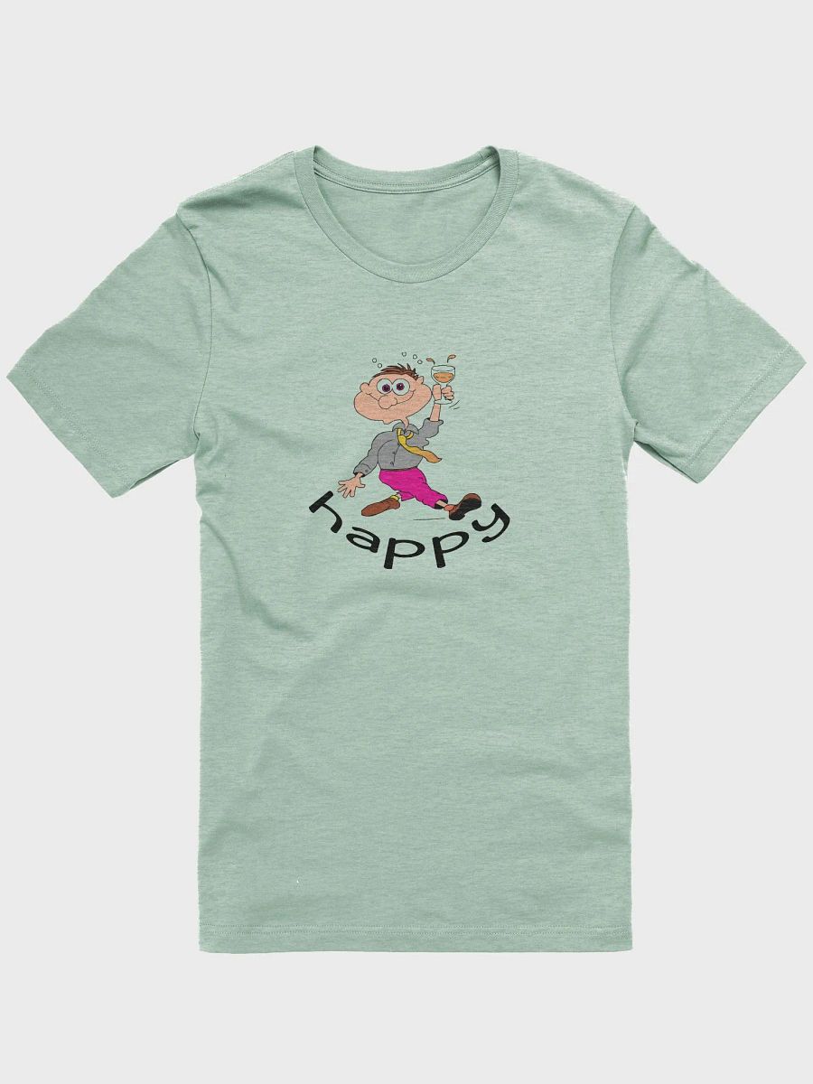 Cheerful Cartoon Character Toasting T-Shirt product image (9)