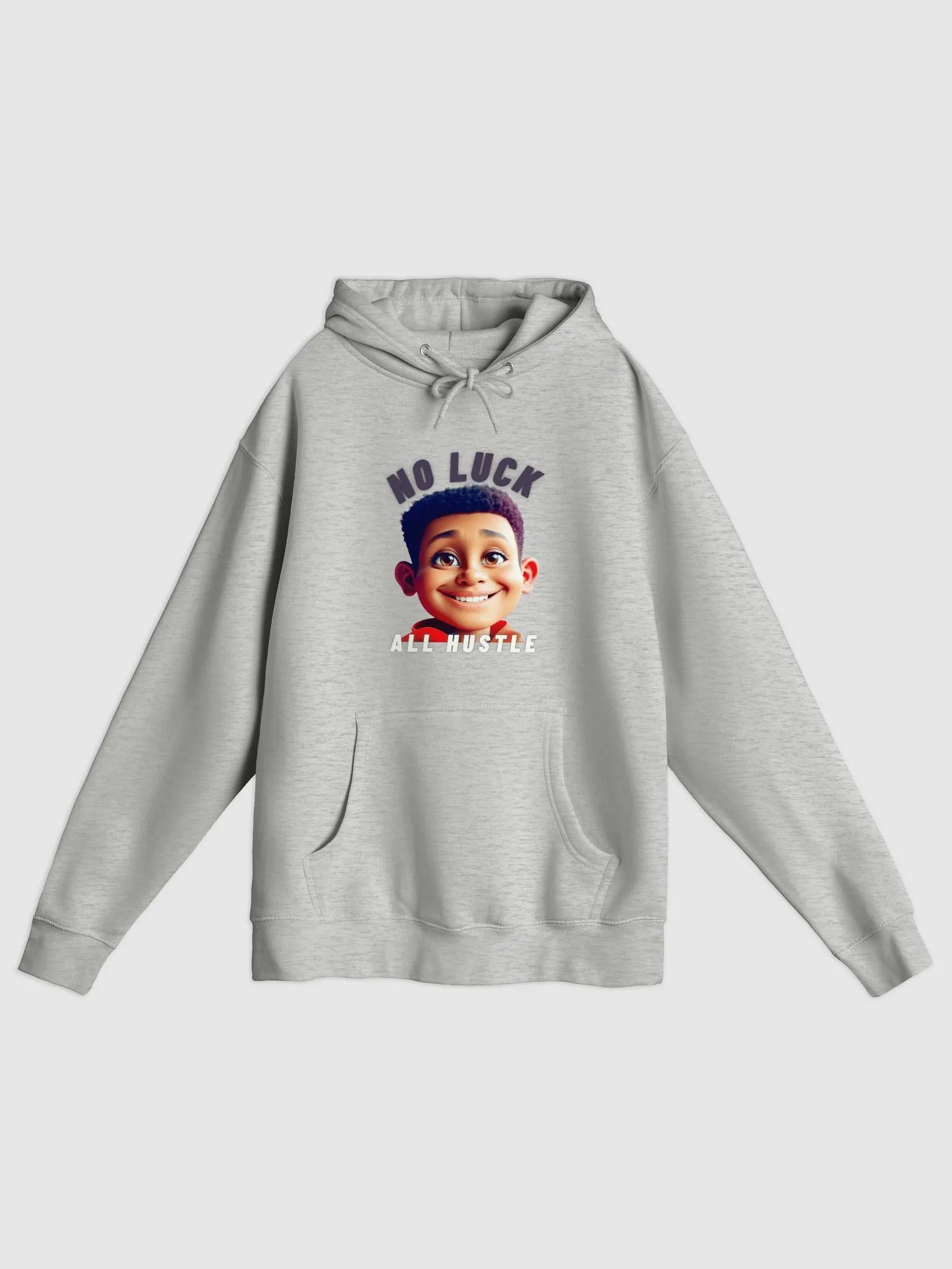 The Kid Collective Adult "No Luck, All Hustle" Hoodie – Stay Warm, Stay Motivated product image (1)