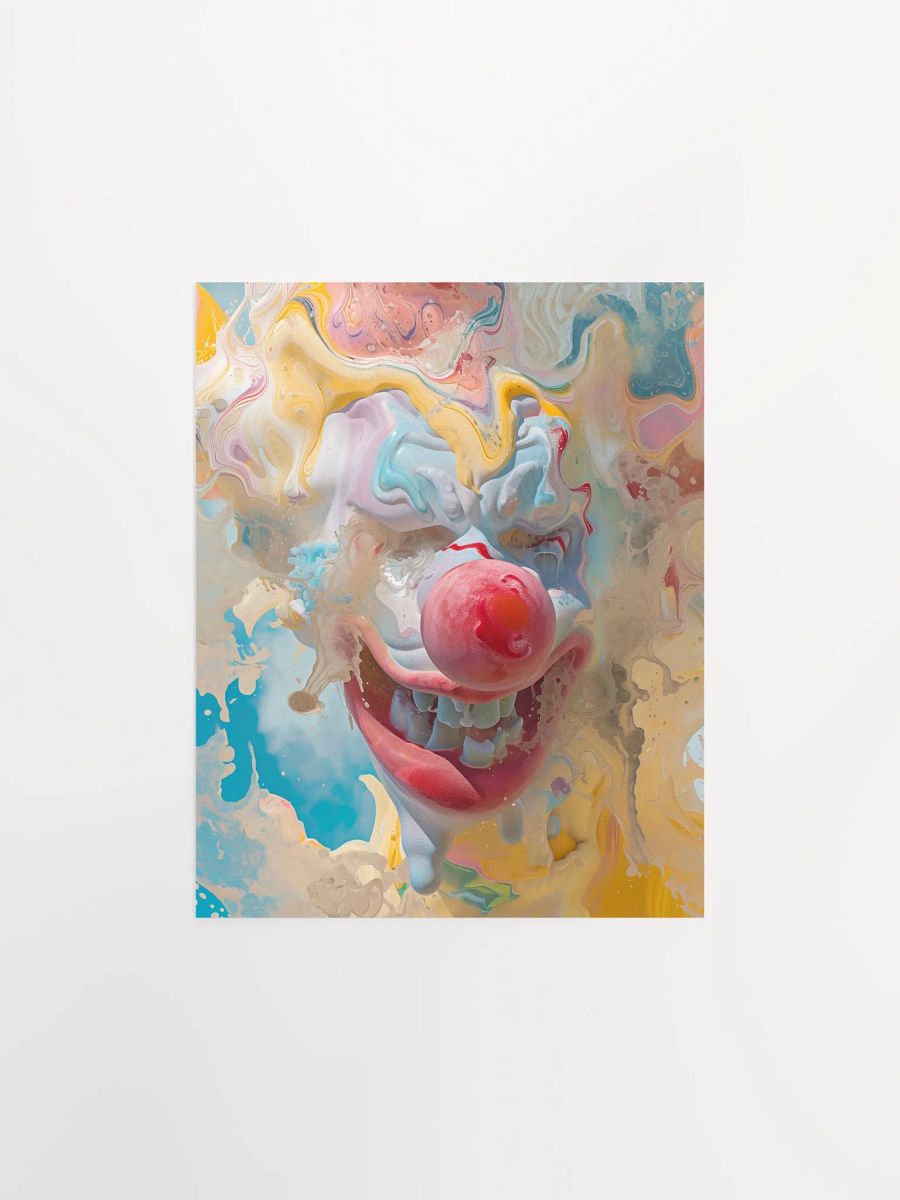 Whimsical Meltdown Clown Poster product image (1)