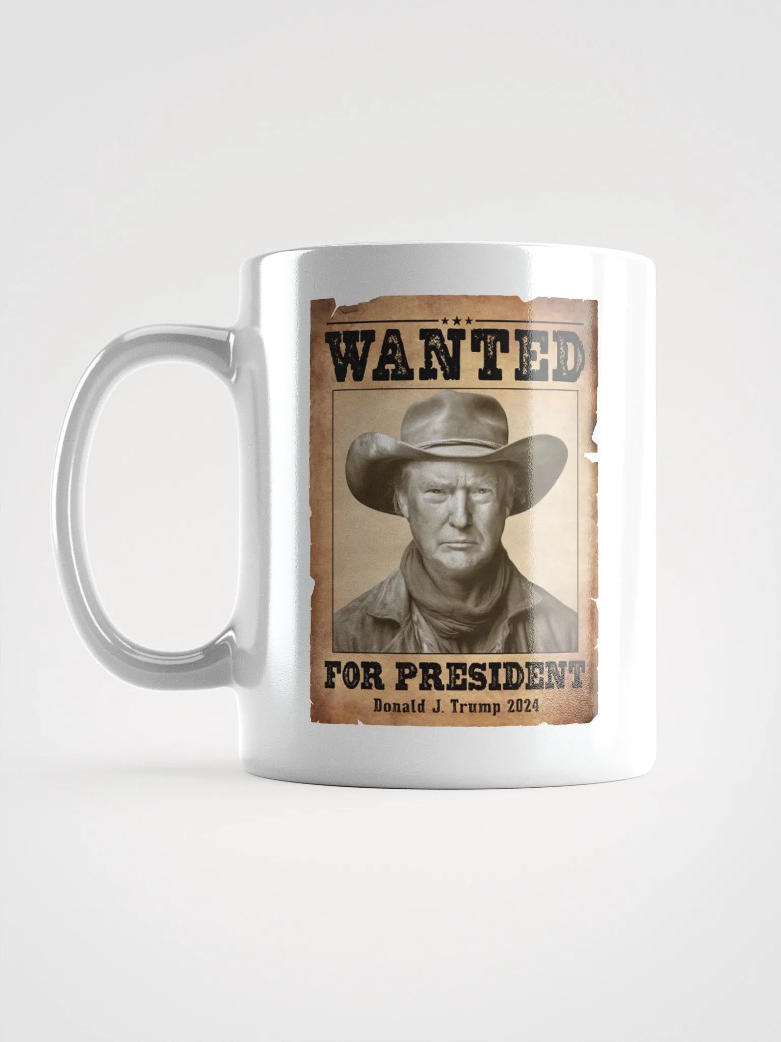 Wanted for President - Western Style - White Mug product image (3)