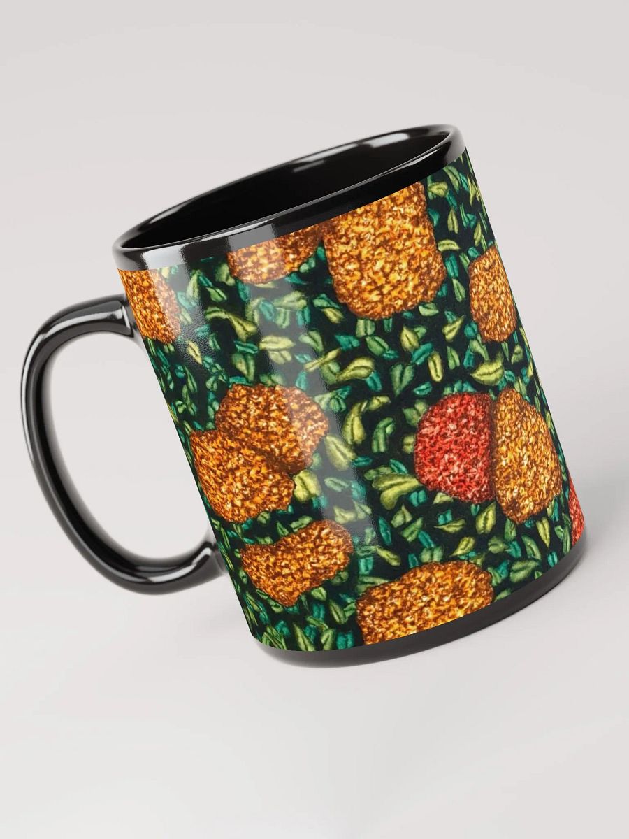 HYDRANGEAS II black glossy mug product image (1)