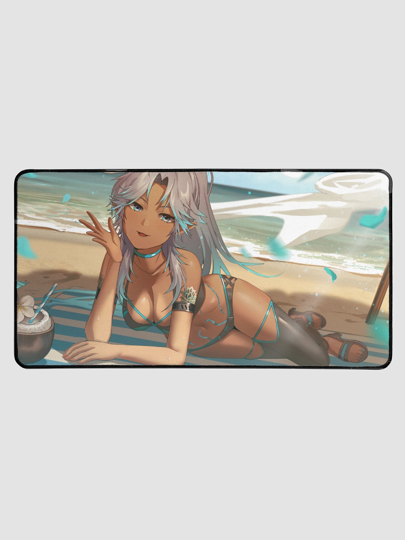 Twilight Drift: Tidesong Desk Mat 15.5" x 31.5" product image (1)