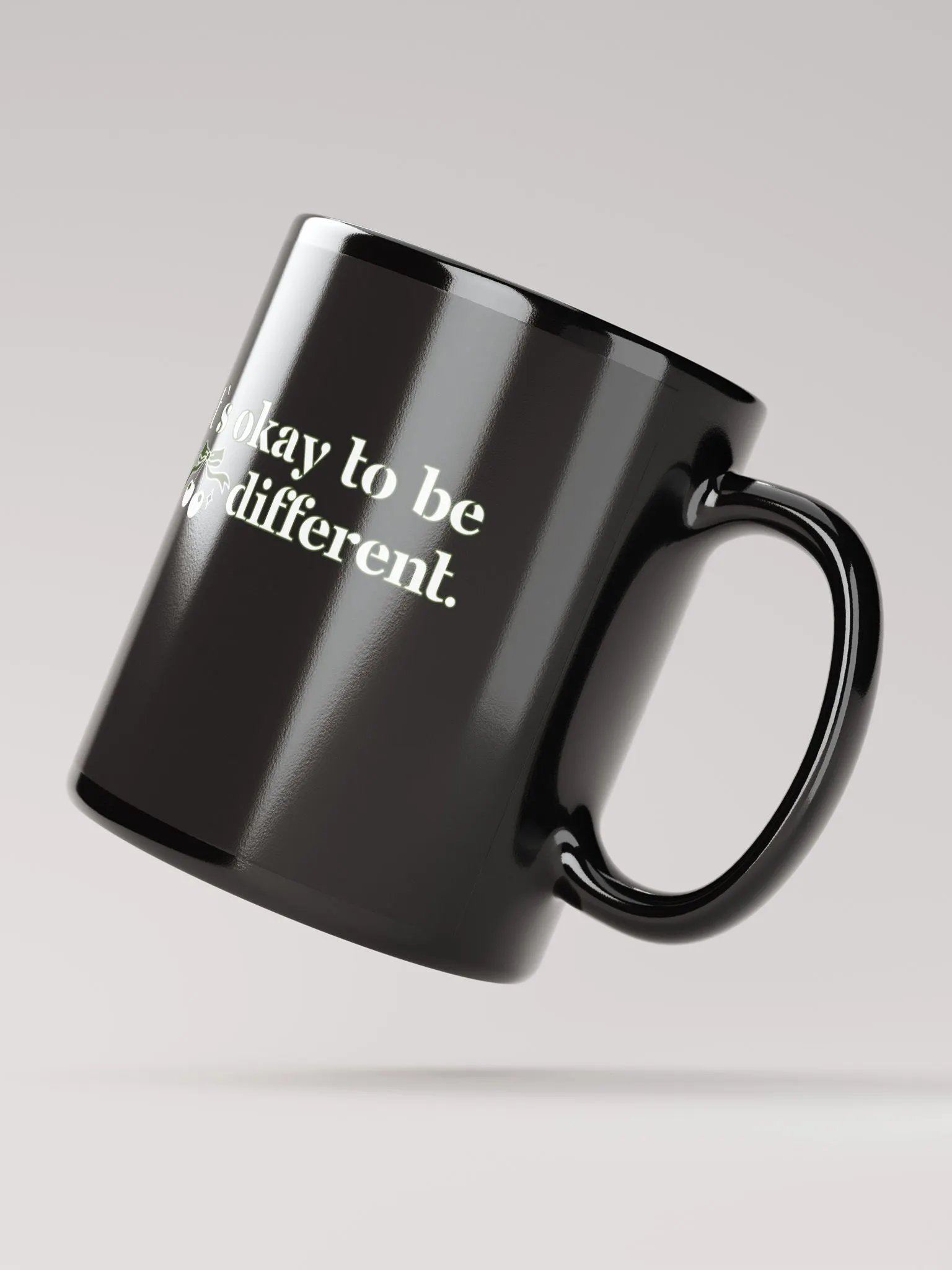 It`s Okay to Not Be Okay Black Glossy Mug product image (2)