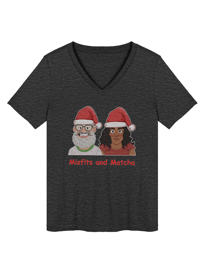 Women's Jasmine and Kevin Santa V Neck Tee Shirt product image (12)