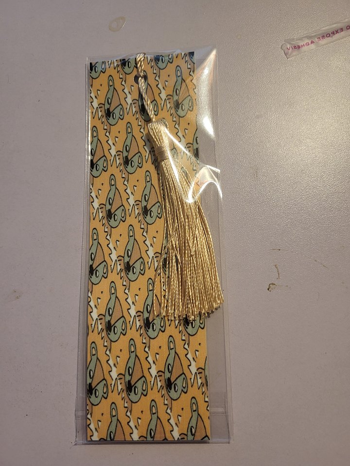 Cute Cartoon Hedgehog Pattern Laminated Bookmark with Tassel for the Rodent Loving Book Reader in Your Life product image (2)