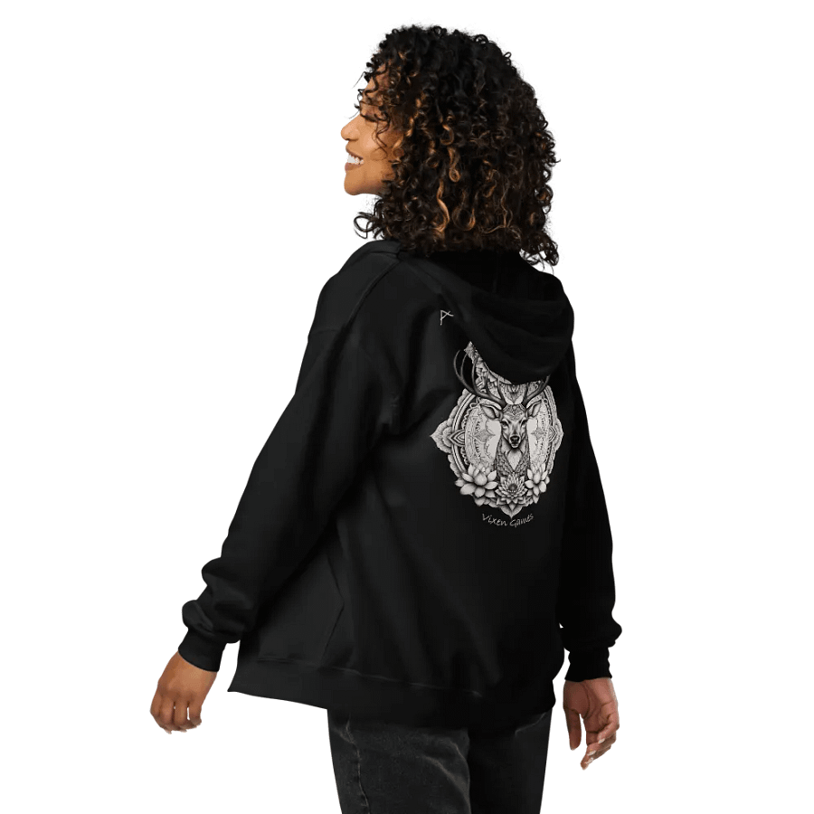 Married To A Stag Always Together Stag and Vixen Mandala Back Print Zippy product image (46)