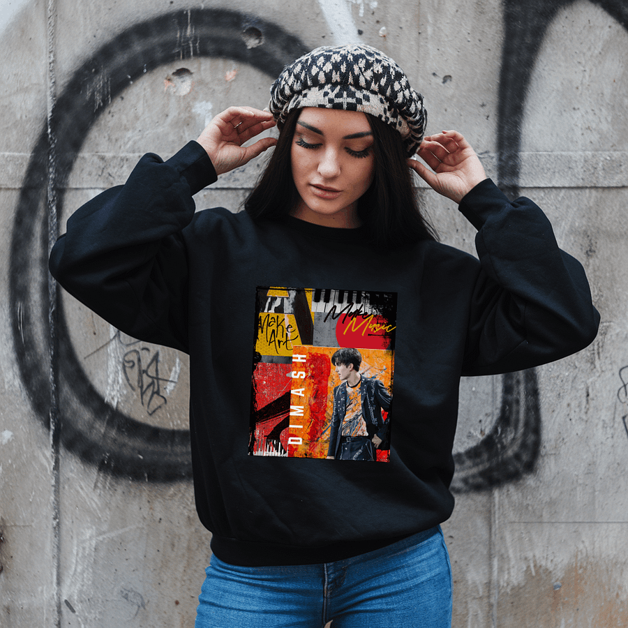 Kazakhstan Singer Sweatshirt Premium Cotton Heritage Sweatshirt product image (12)