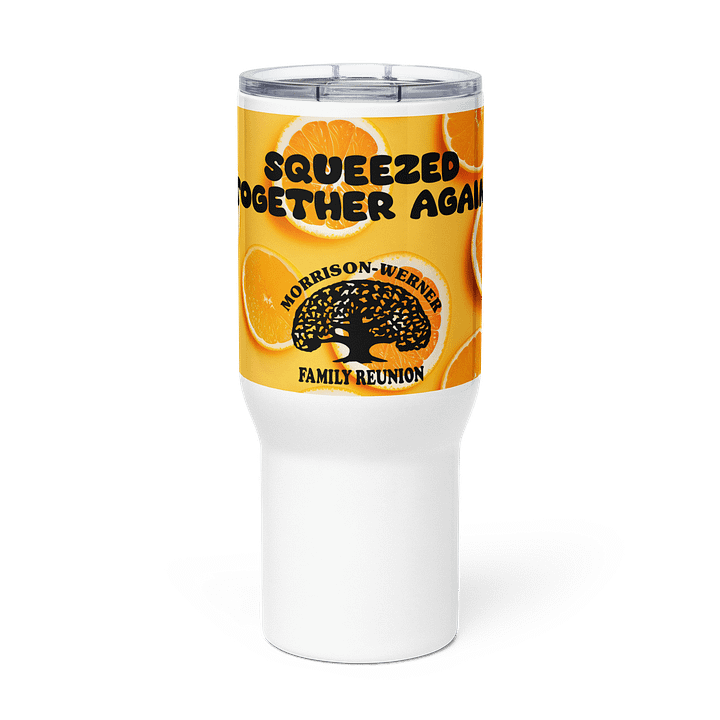 "Squeezed Together Again" Travel Mug w/ Handle product image (1)