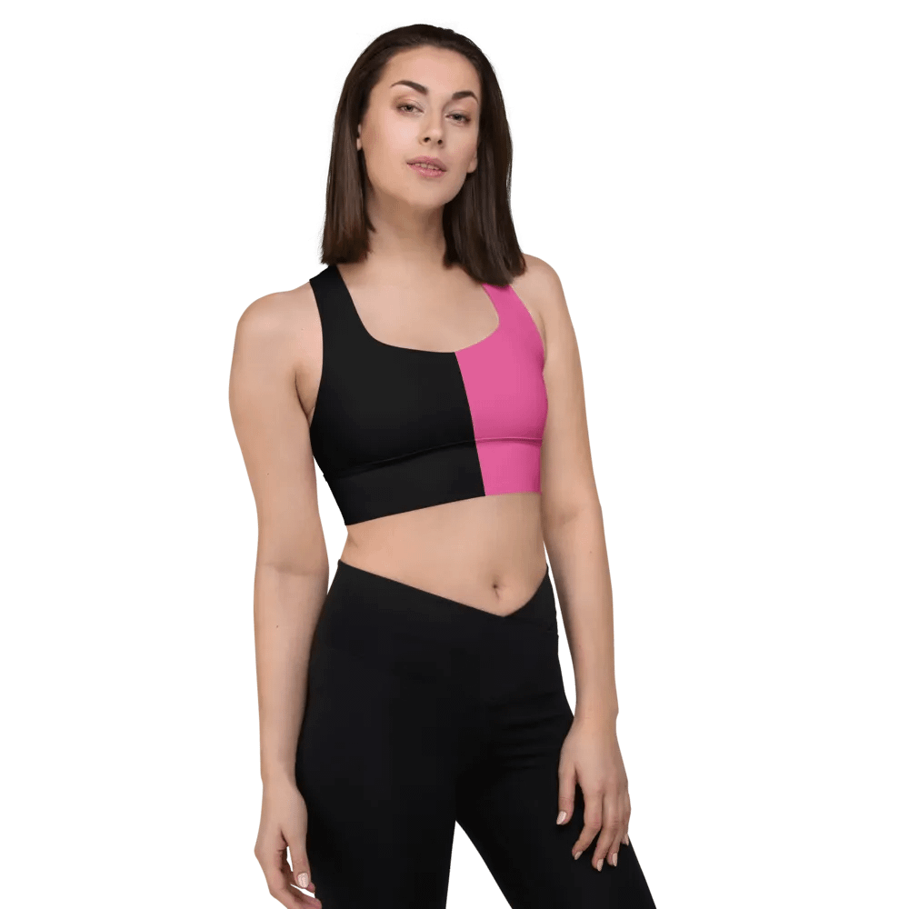 Black & Pink - Longline Sports Bra product image (5)