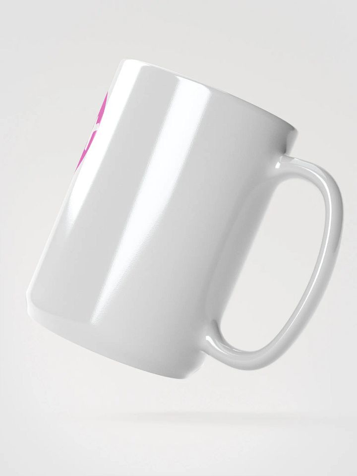 HOT BOX FAM TRANSPARENT BUBBLE GUM PINK LOGO COFFEE MUG product image (2)