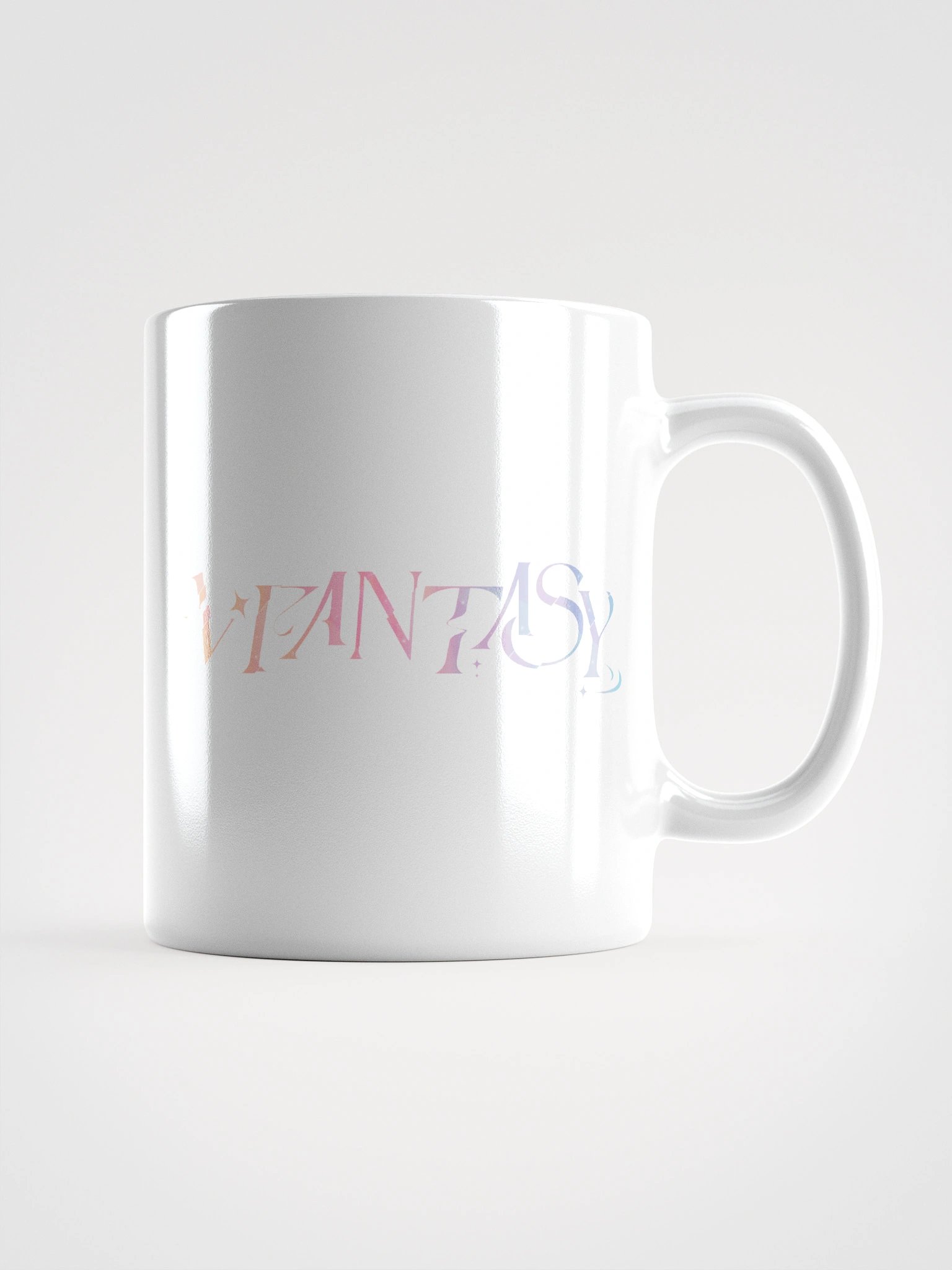 ✨ V ✦ FANTASY LOGO WHITE MUG product image (5)