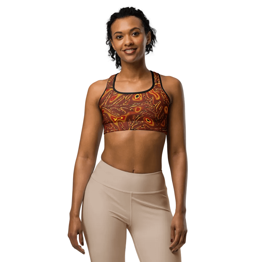 Japanese Fiery Abstract Classic Sports Bra product image (1)