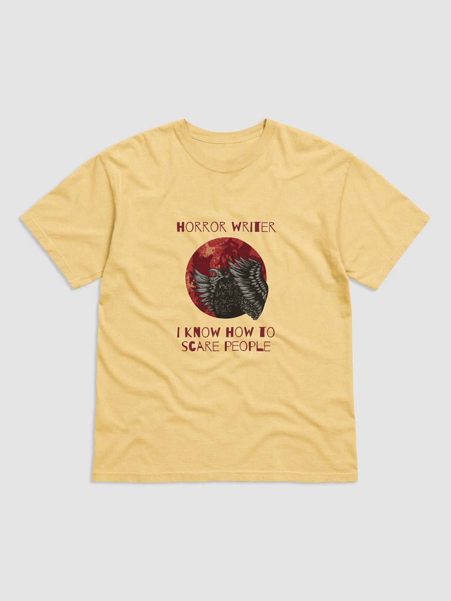 Horror Writer. I Know How to Scare People - Butter Yellow t-shirt product image (1)