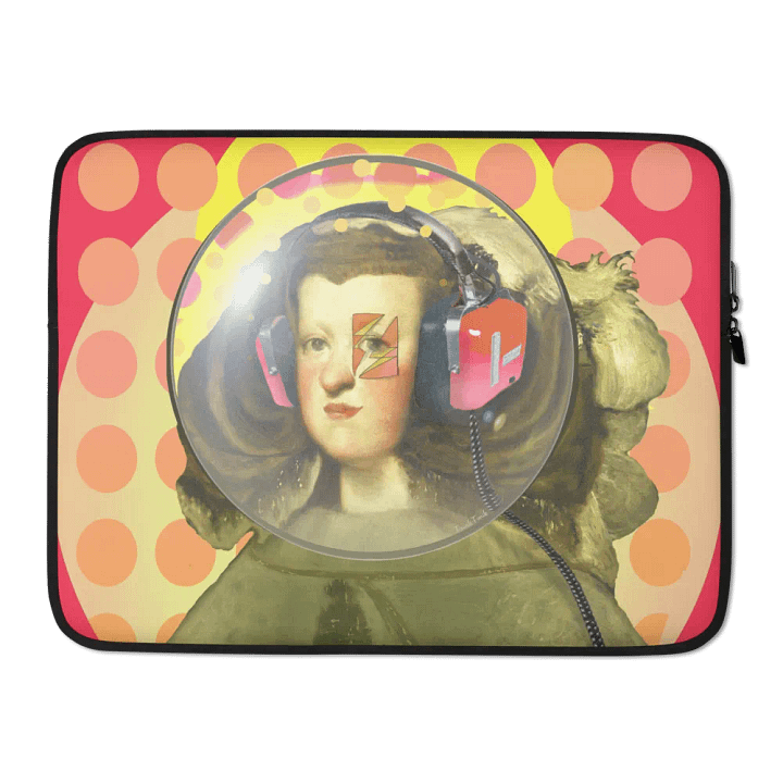 Queen of Space by Frank Fonik (AM/FM Radio Headphone) , Techno EDM Laptop Sleeve product image (2)