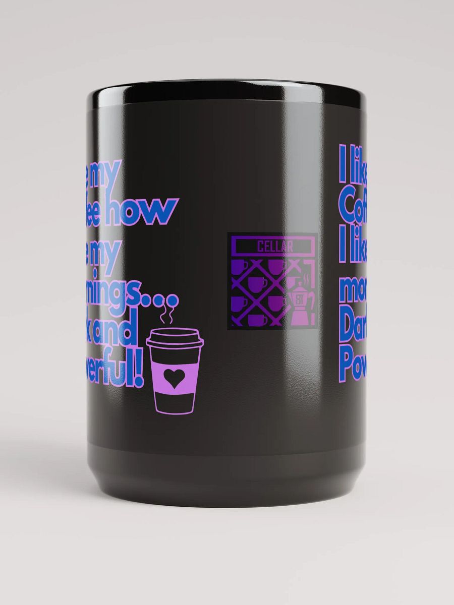 Cellar 8T Coffee - Powerful - Gloss Black Mug product image (5)