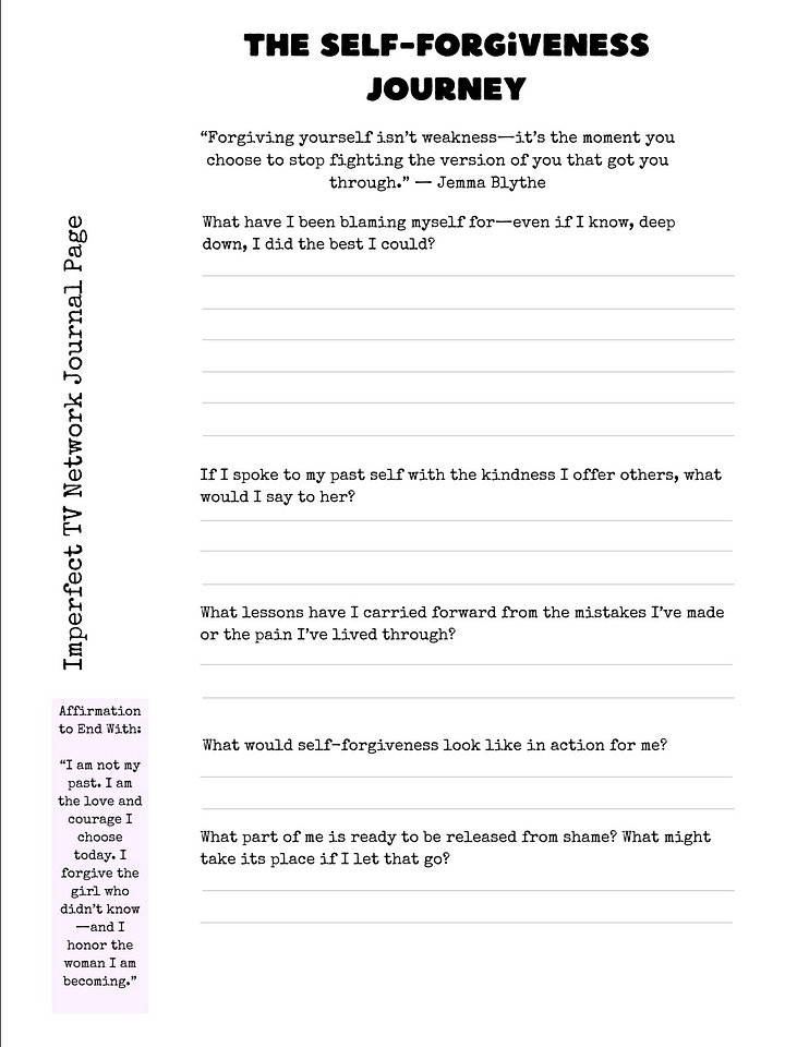 Self-Forgiveness Journey Journaling Page product image (1)