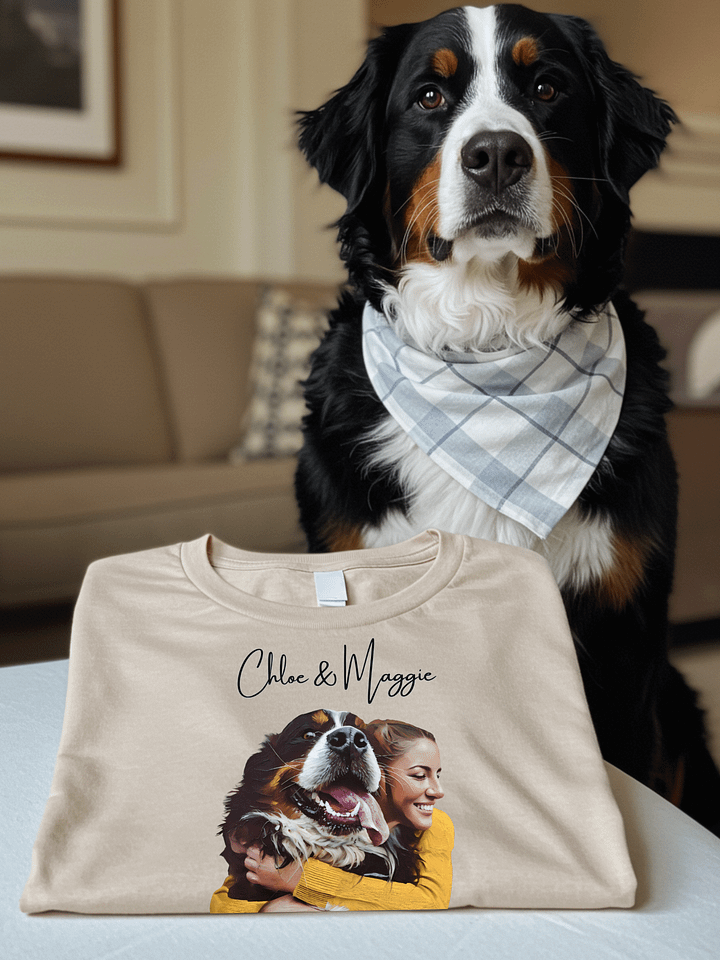 YOU AND YOUR BEST FRIEND! / T-SHIRT WITH PERSONALIZED NAME / DIGITAL ART III product image (41)
