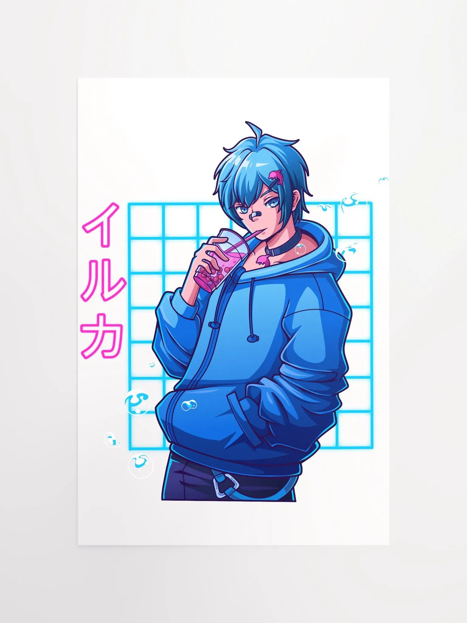 Dolphin Streetwear Matte Paper Poster product image (4)