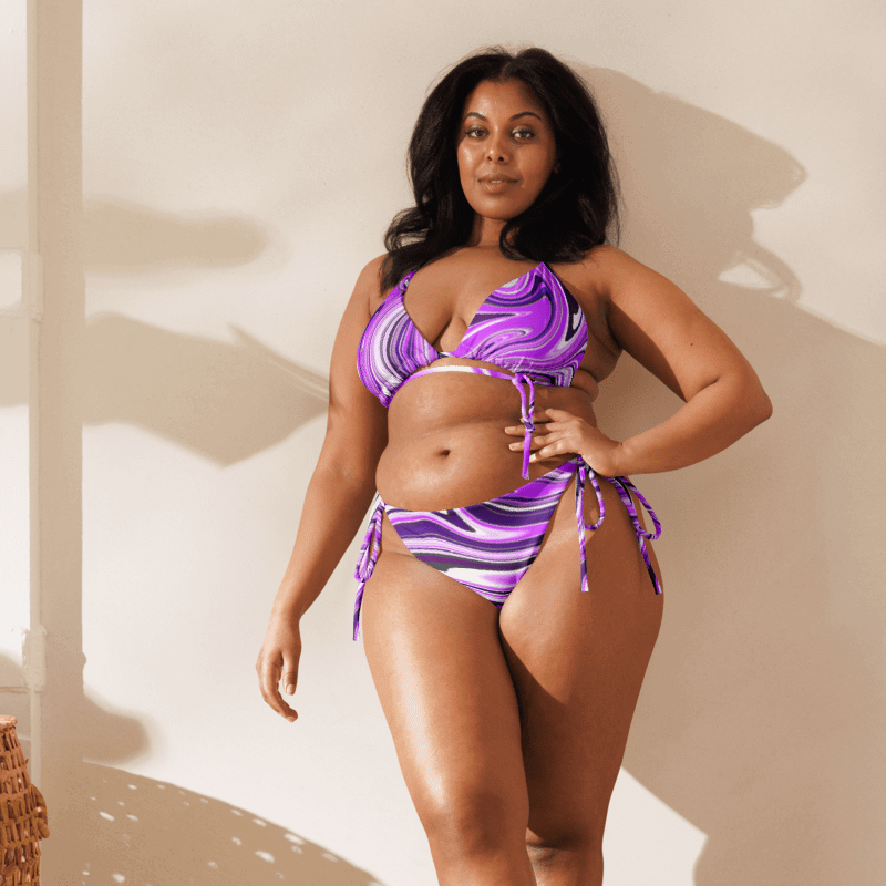 Bikini Set - Purple Digital Fluid Art product image (9)