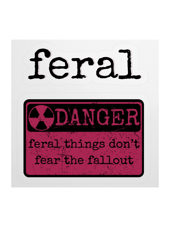 feral things Kiss-Cut Stickers product image (2)