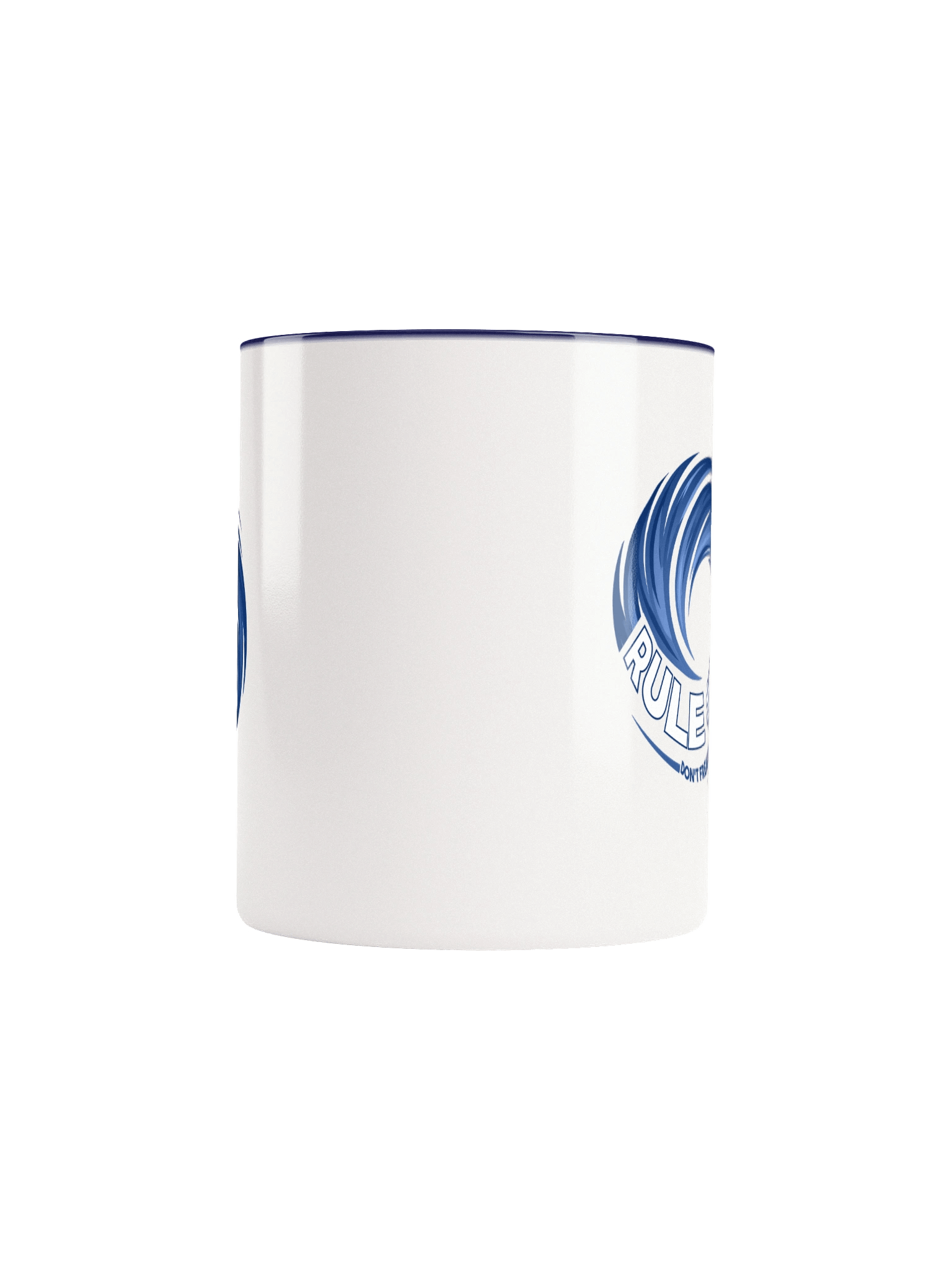 Rule #7 Logo Ceramic Mug Blue and White product image (23)