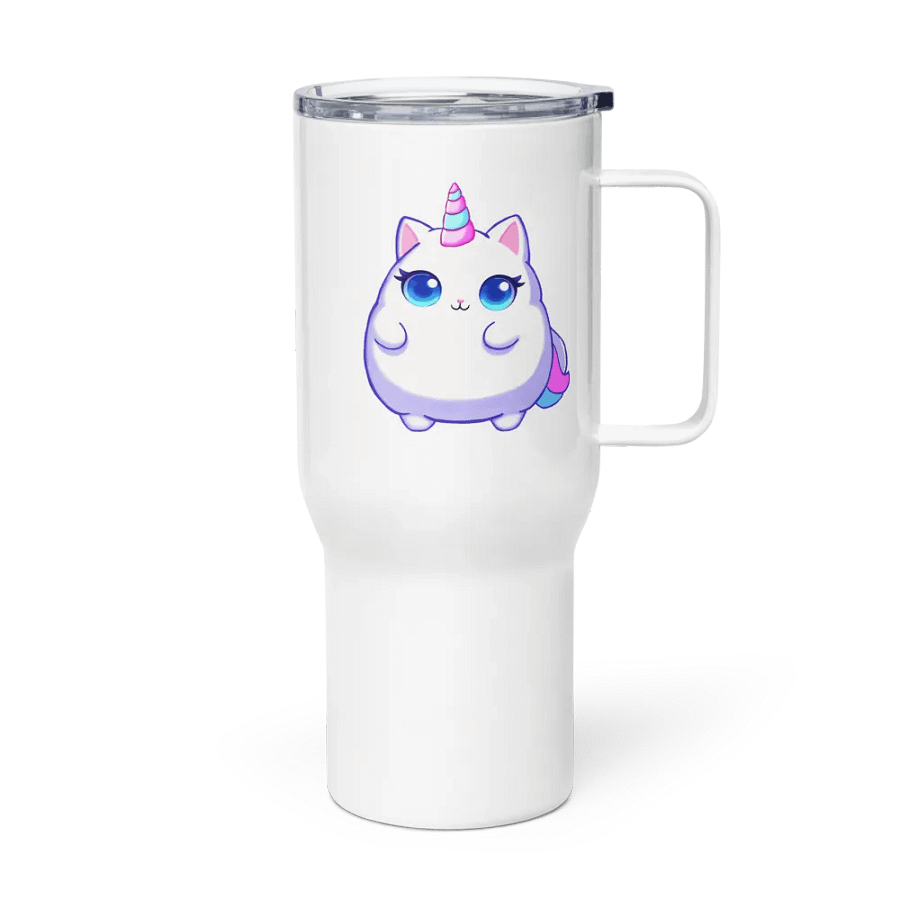 Unicorn Kitty Travel Mug With Handle product image (3)