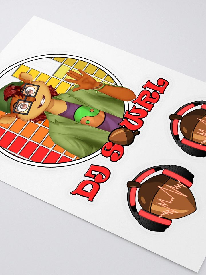 DJ SQWRL sticker sheet product image (2)