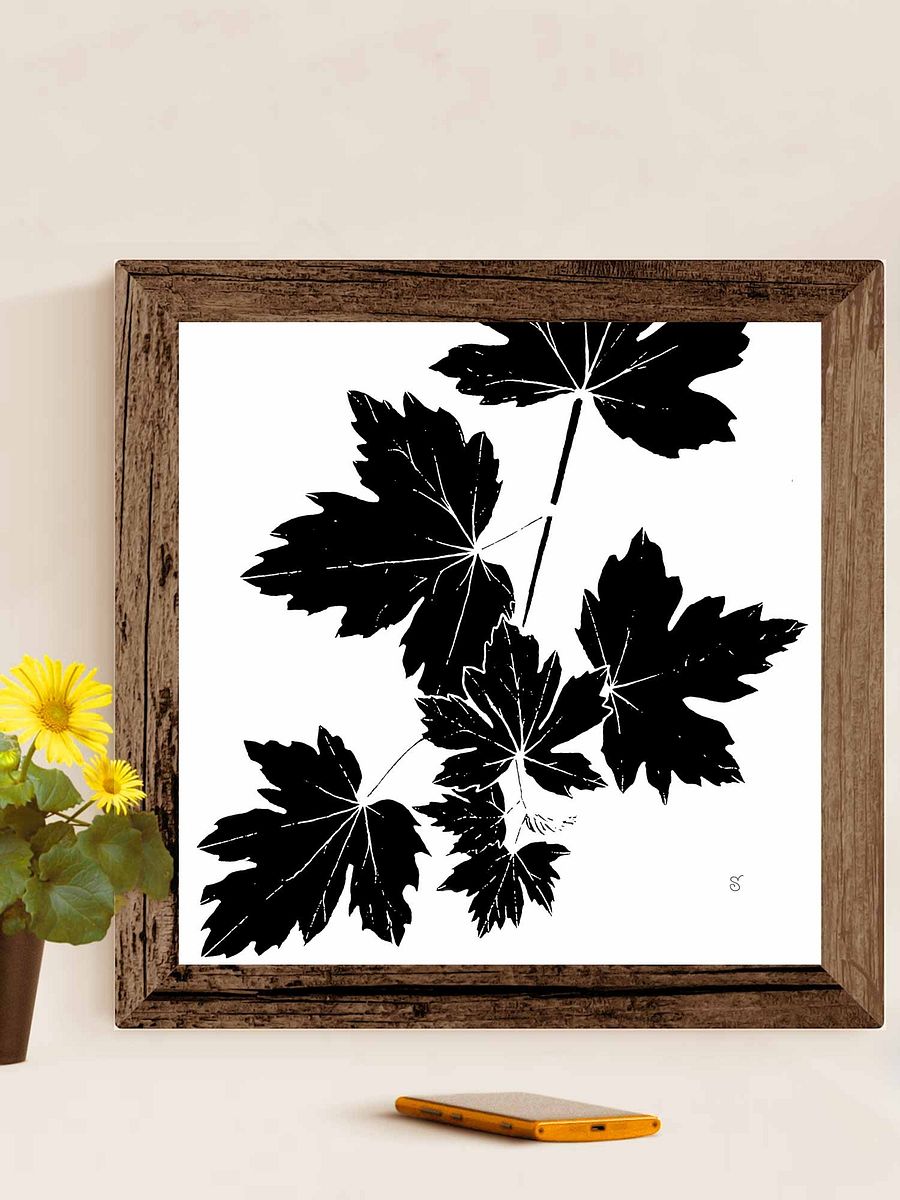 Lobed Leaves Canvas Art - Grape Leaves Light product image (6)