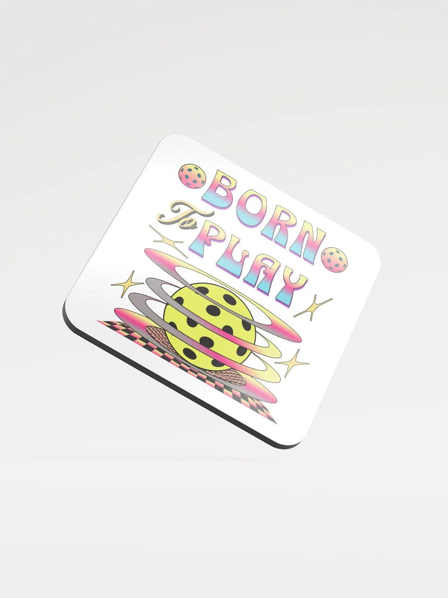 Born To Play Pickleball Vibrant Coaster product image (1)