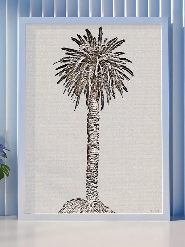 One Palm Tree - Parchment - Download product image (3)
