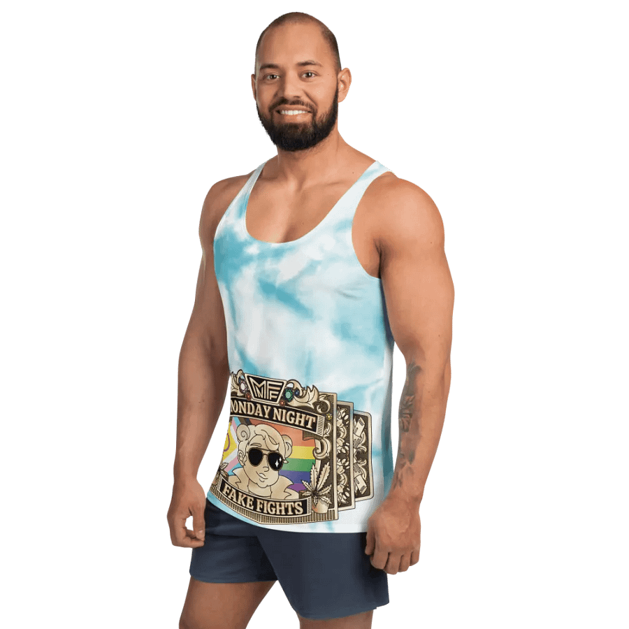 MNFF Championship belt Blue Tie Dye 