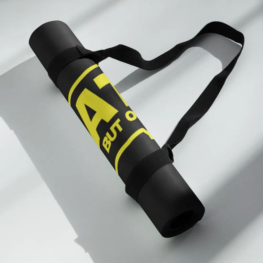 Just Breathe I'm a Warrior Yoga Mat product image (6)