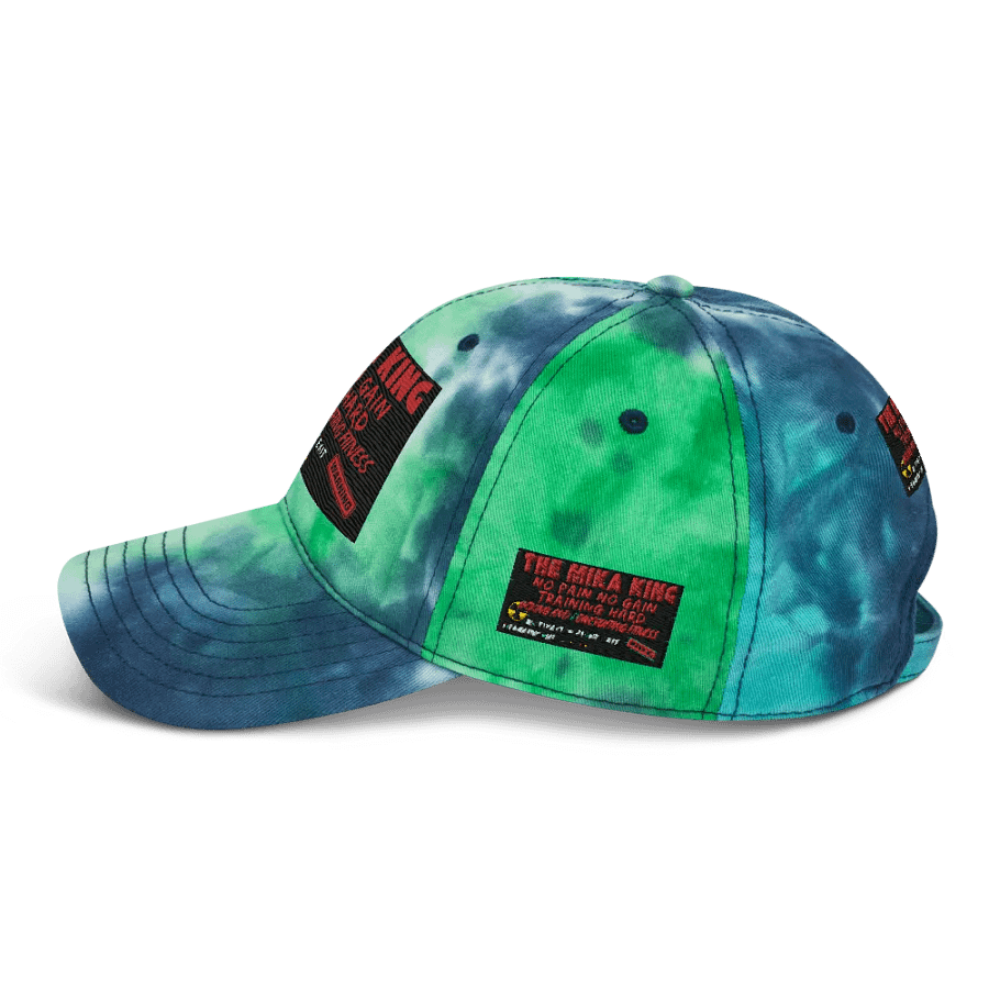 Gorra deportiva teñida con efecto tie-dye The Mika King Wear Fitness No pain no gain training hard edition. product image (4)